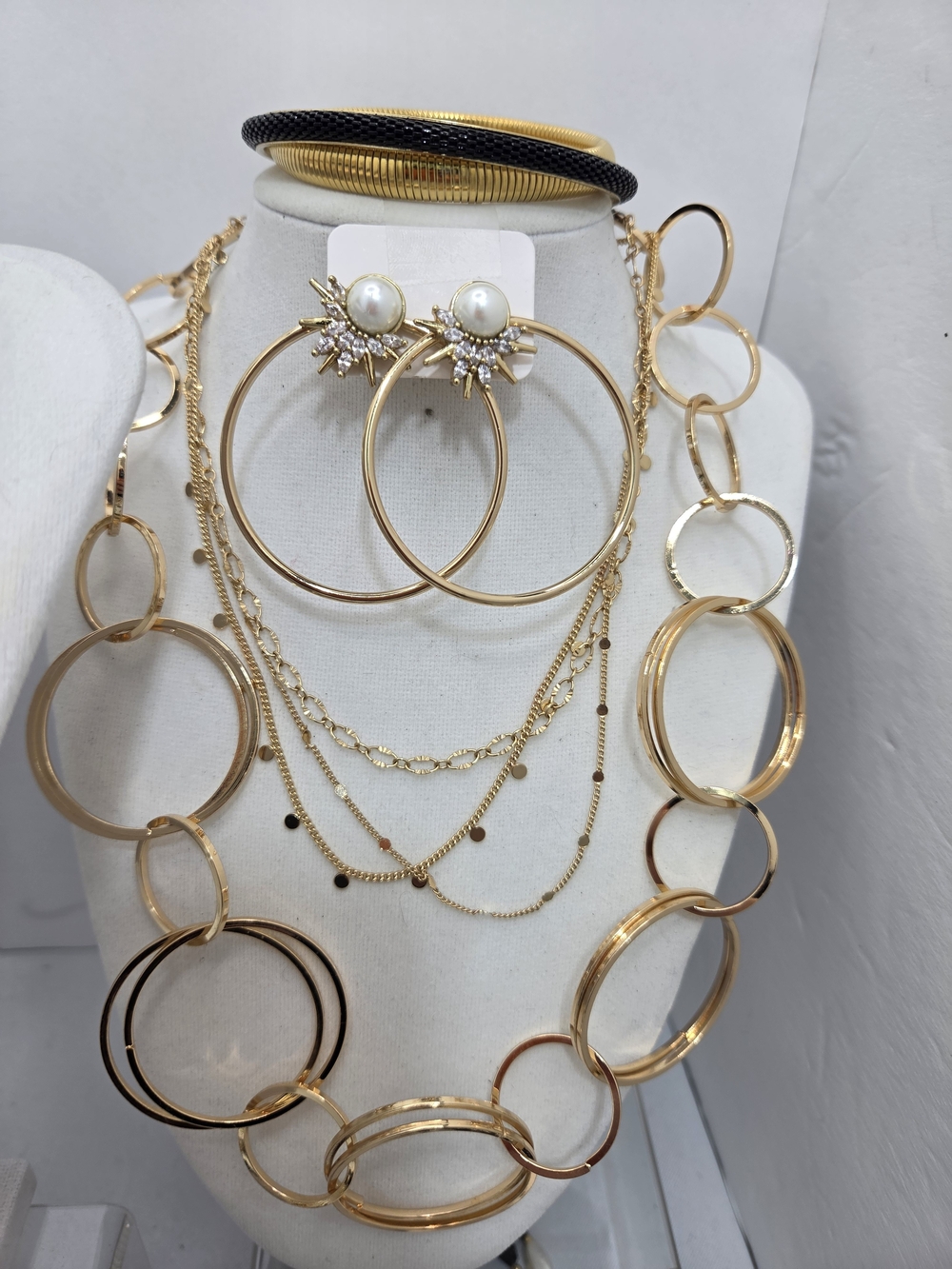 HUGE ​52pc Vintage & Modern Jewelry Lot CHICO'S TALBOTS ANNE KLEIN Necklaces Ear - Picture 7 of 15